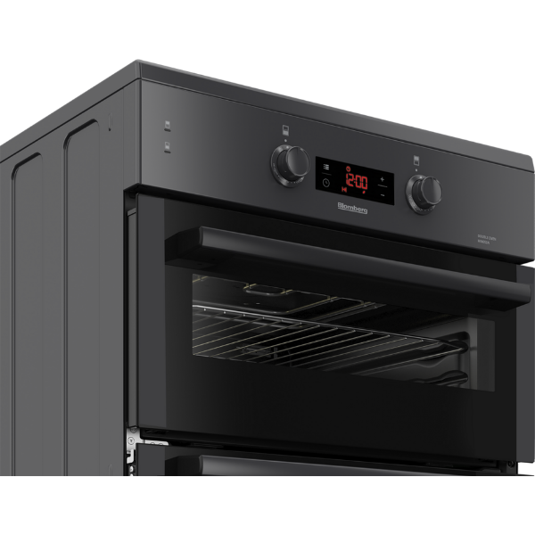 Blomberg HIN651N 60cm Double Oven Electric Cooker with Induction Hob - Anthracite_sidetop