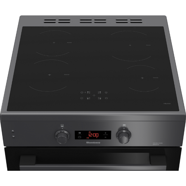 Blomberg HIN651N 60cm Double Oven Electric Cooker with Induction Hob - Anthracite_top