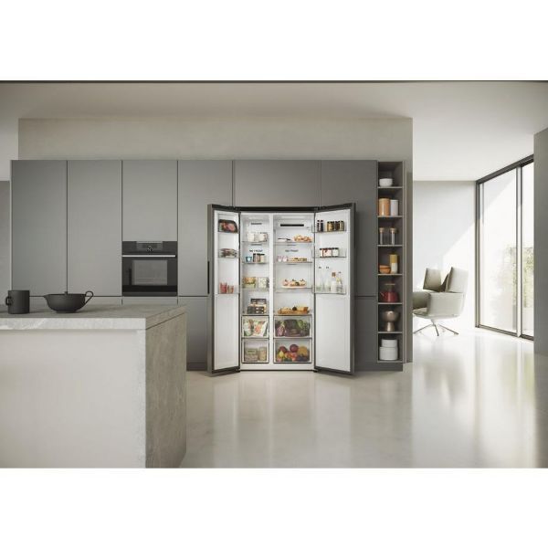 Haier HSR5918DNMP 90.5cm Total No Frost Fridge Freezer - Pt. Inox_roomview2