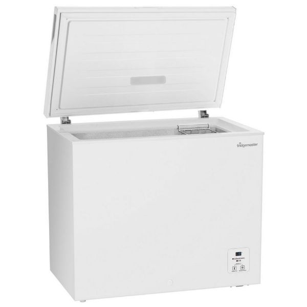 Fridgemaster MCF198E 80cm Chest Freezer in White_open