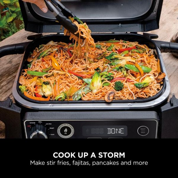 Ninja XSKGRIDPLTEUK Woodfire Electric BBQ Flat Plate - Black_view