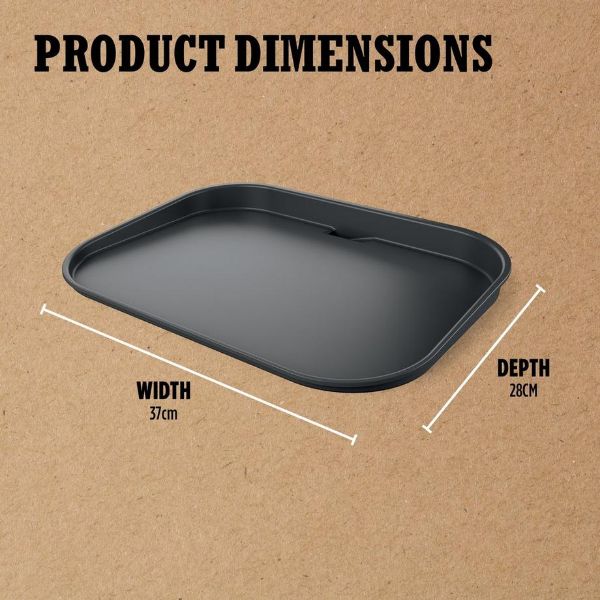 Ninja XSKGRIDPLTEUK Woodfire Electric BBQ Flat Plate - Black_dimen