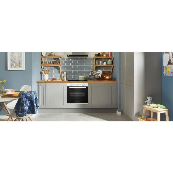 Beko AeroPerfect CIFY71W 60cm Built in RecycledNet Single Fan Oven - White_view