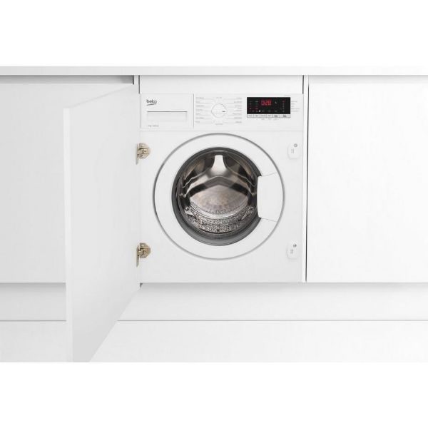 Beko WTIK74151F 7kg 1400rpm Integrated RecycledTub Washing Machine - White_view