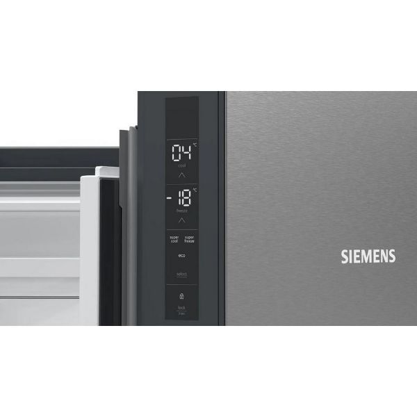 Siemens KF96NVPEAG IQ300 90.5cm French Door American Style Fridge Freezer - Stainless Steel_control