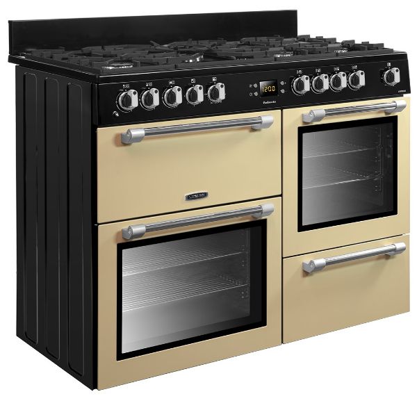Picture of Leisure CK110F232C Cookmaster 110cm Dual Fuel Range Cooker with Seven Gas Burners in Cream