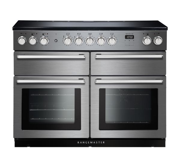 Picture of Rangemaster 118270 Nexus SE 110 Induction Range Cooker in Stainless Steel with Chrome Trim-NEXSE110EISS/C