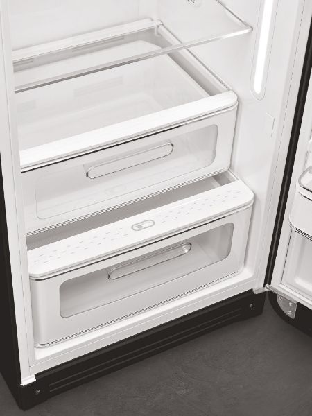 Picture of Smeg FAB28RBL5UK 50s Style Refrigerator with Ice Box in Black