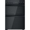 Picture of Indesit ID67V9KMBUK Freestanding Double Oven Electric Cooker in Black with Steam&Clean - Discontinued