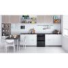 Picture of Indesit ID67V9KMBUK Freestanding Double Oven Electric Cooker in Black with Steam&Clean - Discontinued