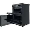Picture of Indesit ID67V9KMBUK Freestanding Double Oven Electric Cooker in Black with Steam&Clean - Discontinued