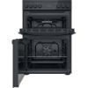 Picture of Indesit ID67V9KMBUK Freestanding Double Oven Electric Cooker in Black with Steam&Clean - Discontinued