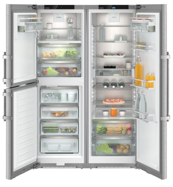 Picture of Liebherr XRCSD5255 Prime BioFresh NoFrost Side-by-Side Combination Freestanding Fridge Freezer in Stainless Steel