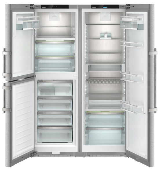 Picture of Liebherr XRCSD5255 Prime BioFresh NoFrost Side-by-Side Combination Freestanding Fridge Freezer in Stainless Steel