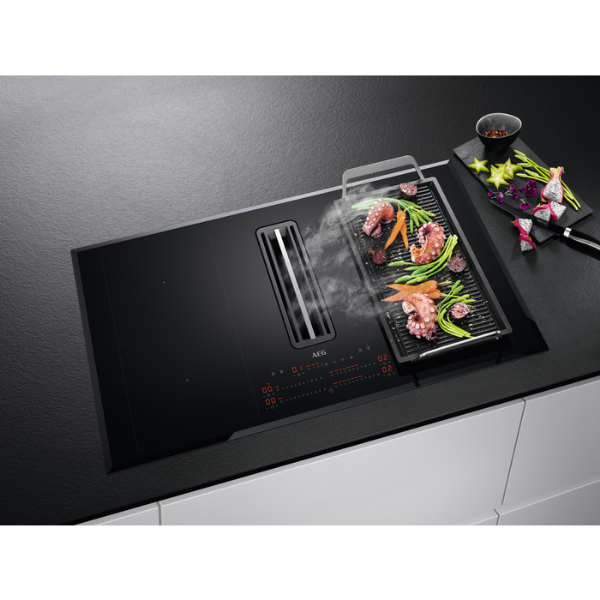 Picture of AEG CCE84751FB 83cm Induction Hob with Recirculation and Extraction