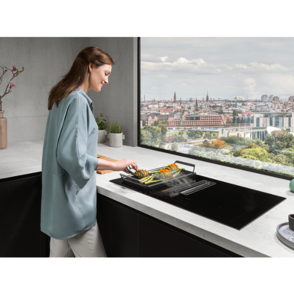 Picture of AEG CCE84751FB 83cm Induction Hob with Recirculation and Extraction