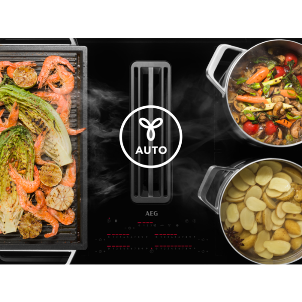 Picture of AEG CCE84751FB 83cm Induction Hob with Recirculation and Extraction