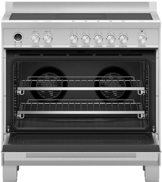 Fisher and Paykel OR90SDI6X1 90cm Induction Range Cooker with SmartZones Hob and Pyrolytic Self Cleaning_open