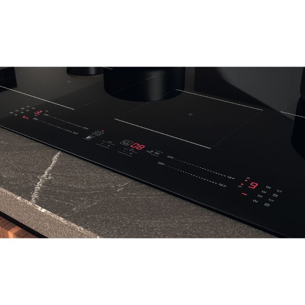 Hotpoint TS 6477C CPNE 77cm Easy Clean CleanProtect Induction Hob in Black - Ex Display controls