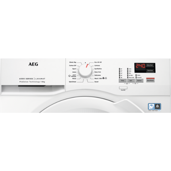 Picture of AEG L6FBK841B 8kg 1400 Spin Freestanding Washing Machine