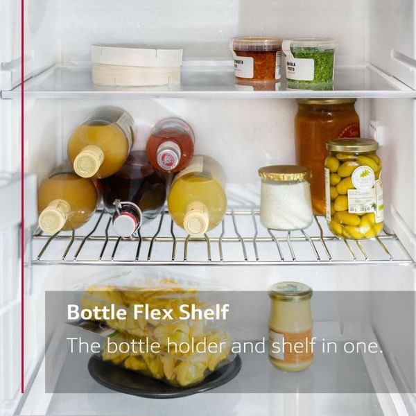 Neff KI2822FE0G Integrated Fridge with Freezer Section _bottle flex shelf