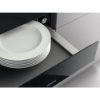 Zanussi ZWD141K 14cm Gloss Black Warming Drawer_plates in drawer