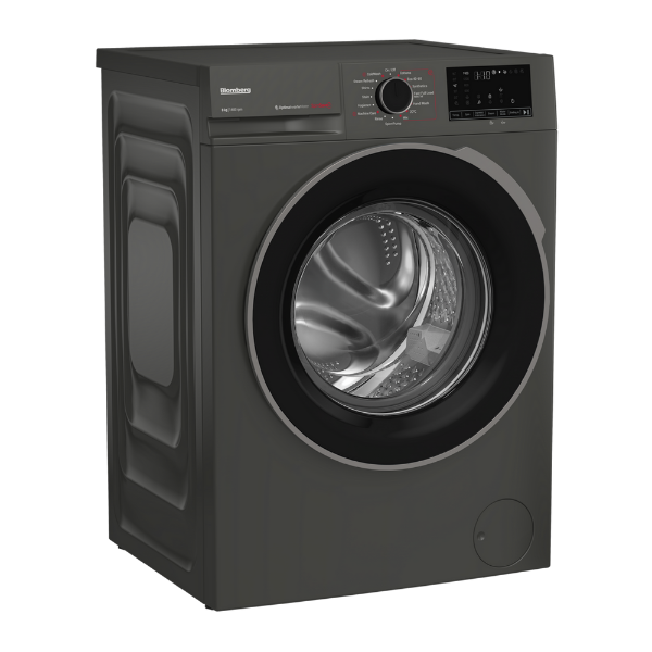 Blomberg LWA18461G 8kg 1400 Spin Washing Machine - Graphite_side view