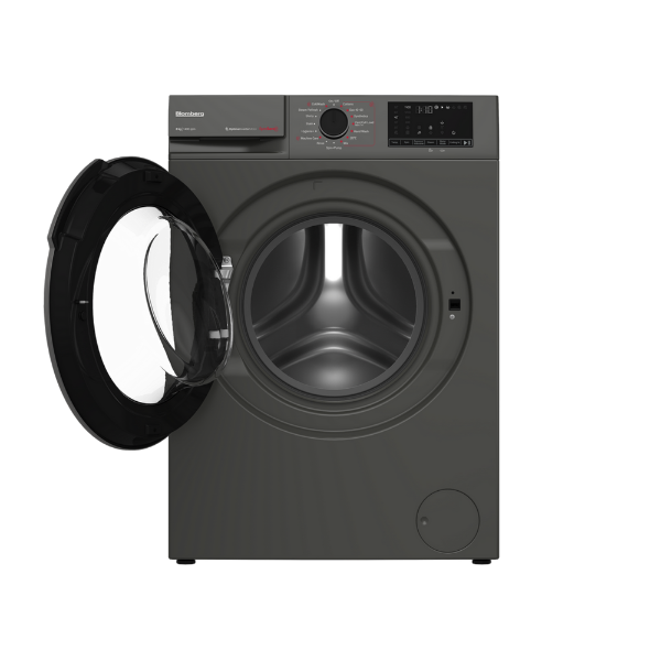Blomberg LWA18461G 8kg 1400 Spin Washing Machine - Graphite_open door