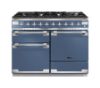 Rangemaster 126900 Elise 110 Dual Fuel Range Cooker in Stone Blue with Brushed Nickel Trim - ELS110DFFSB/