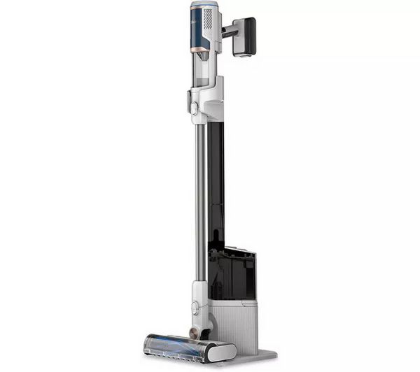 Shark BU3521UK Clean & Empty Cordless Vacuum Cleaner & Auto-Empty System - 40 Minutes Run Time - White_complete
