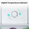 Hisense RB327N4BBE 55cm 50/50 Total No Frost Fridge Freezer - Black Steel_digital temperature indicator