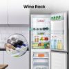 Hisense RB327N4BBE 55cm 50/50 Total No Frost Fridge Freezer - Black Steel_wine rack