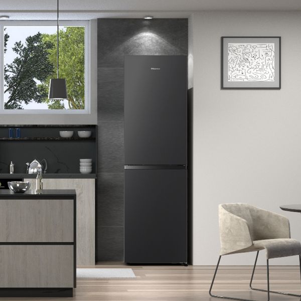 Hisense RB327N4BBE 55cm 50/50 Total No Frost Fridge Freezer - Black Steel_main