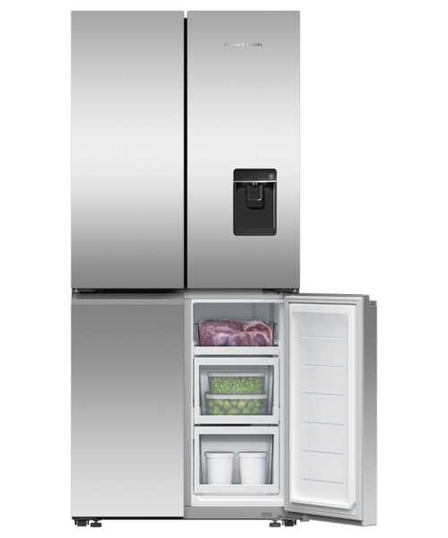 Fisher & Paykel RF500QNUX1 79cm Quad Door Frost Free Fridge Freezer - Stainless Steel_freezer door