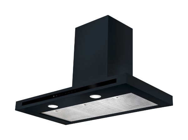 Rangemaster 103130 90cm Hi-Lite Flat Cooker Hood in Black - HLTHDS90BL/_hood