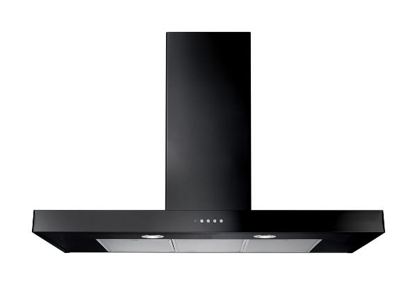 Rangemaster 105330 90cm Flat Hood Cooker Hood in Black - UNBHDS90BL/