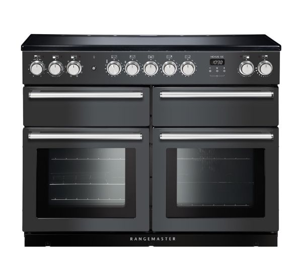 Rangemaster 118250 Nexus SE 110 Induction Range Cooker in  Slate with Chrome Trim - NEXSE110EISL/C