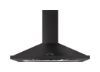 Rangemaster 119490 90cm Chimney Cooker Hood in Slate with Chrome - LEIHDC90SL/C_front view
