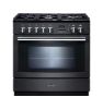 Rangemaster 124140 Professional+ FXP 90 Dual Fuel Range Cooker in Slate with Chrome Trim - PROP90FXPDFFSL/C