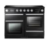 Rangemaster 125600 Nexus Steam 110 Induction Range Cooker in Charcoal Black with Chrome Trim - NEX110SOEICB/C