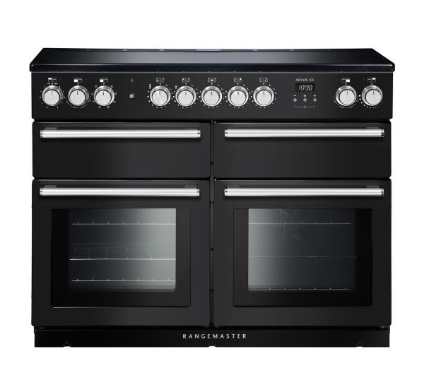 Rangemaster 125880 Nexus SE 110 Induction Range Cooker in Charcoal Black with Chrome Trim - NEXSE110EICB/C