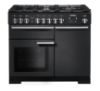 Rangemaster 126090 Professional Deluxe 100 Dual Fuel Range Cooker in Charcoal Black with Chrome Trim - PDL100DFFCB/C