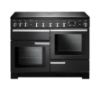 Rangemaster 126130 Professional Deluxe 110 Induction Range Cooker in Charcoal Black with Chrome Trim - PDL110EICB/C