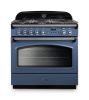 Rangemaster 128260 Classic FX 90 Dual Fuel Range Cooker in Stone Blue with Chrome Trim - CLAS90FXDFFSB/C