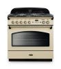 Rangemaster 128330 Classic FX 90 Dual Fuel Range Cooker in Cream with Brass Trim - CLAS90FXDFFCR/B
