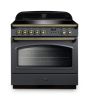 Rangemaster 131790 Classic FX 90 Induction Range Cooker in Slate with Brass Trim - CLAS90FXEISL/B