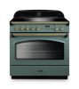 Rangemaster 131800 Classic FX 90 Induction Range Cooker in Mineral Green with Brass Trim - CLAS90FXEIMG/B