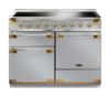 Rangemaster 135390 Elise Luxe 100 Induction Range Cooker in Stainless Steel with Antique Brass Trim - ELS100EISS/AB