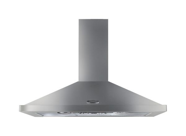 Rangemaster 95680 100cm Chimney Cooker Hood in Stainless Steel  and Chrome - LEIHDC100SS/C