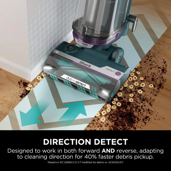 Shark AZ3900UKT PowerDetect Powered Lift-Away Upright Vacuum Cleaner - Dark Teal_direction detect